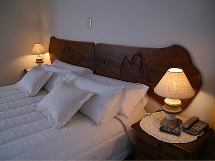 Quarto Suíte do Hotel Piedras Blancas em El Chaltén, Patagônia